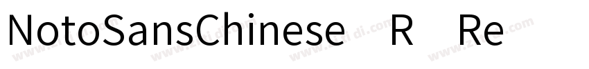 NotoSansChinese R Re字体转换